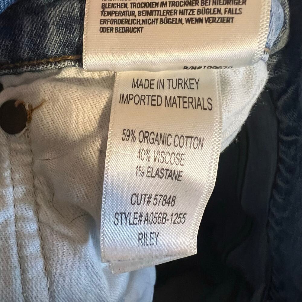 Agolde Riley High Rise Straight Crop Stretch Jeans Size 30 - Picture 3 of 7